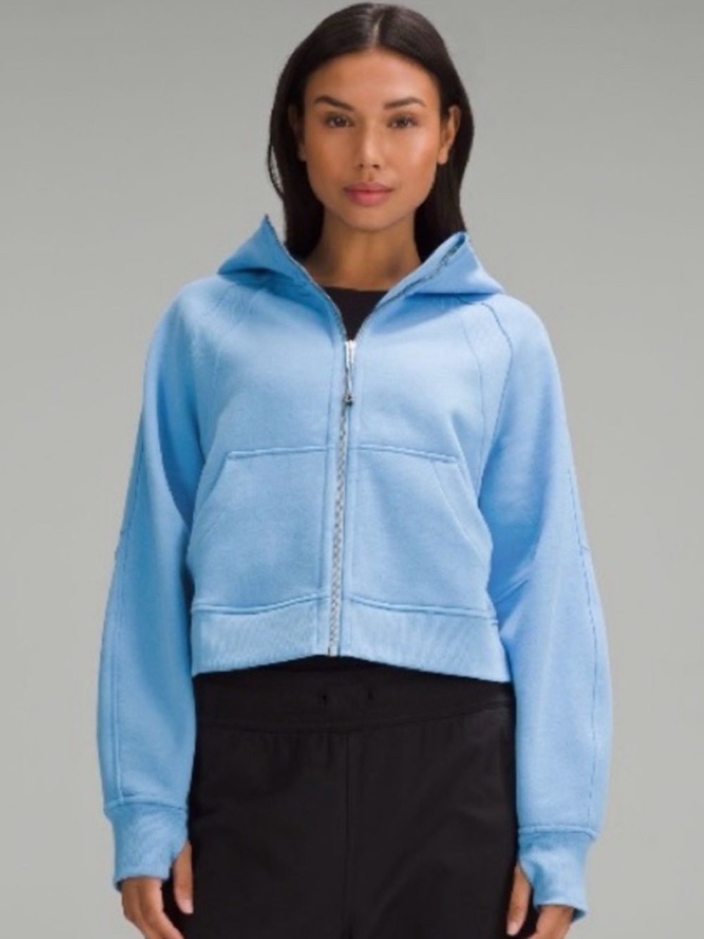 Lululemon Scuba Oversized Half-Zip Hoodie Aero Blue M/L